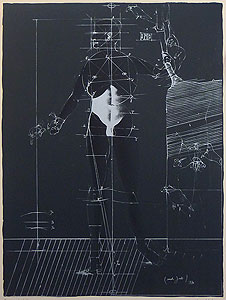 パウル・ヴンダーリッヒ「デューラーを通過したアダムの構築」版画 1970年