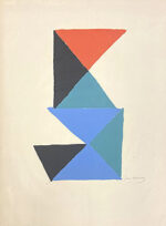 ソニア・ドローネー「Composition aux triangles」版画 1966年