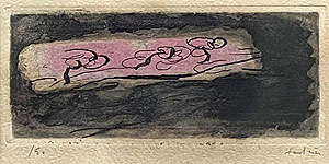 ジャン・フォートリエ「小さな暗い風景」銅版画 1941年