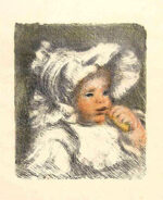 ピエール＝オーギュスト・ルノワール「ビスケットを持つ子供」版画 1898～1899年
