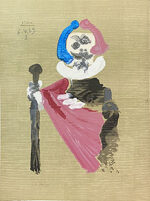 パブロ・ピカソ「想像の中の肖像 6.4.69 I」版画 1969年