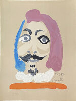 パブロ・ピカソ「想像の中の肖像 27.3.69 IV」版画 1969年