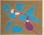 熊谷守一「茄子」木版画 1972年