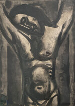 ジョルジュ・ルオー「イエスは苦しまん、世の終わり至るまで」銅版画 1926年