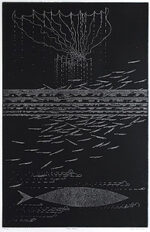 浅野弥衛「La mer (海)」銅版画 1974年
