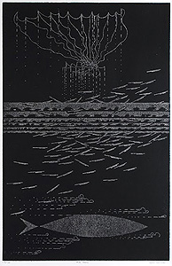 浅野弥衛「La mer (海)」銅版画 1974年