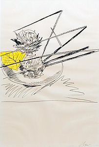 アンディ・ウォーホル「花」手彩色版画 1974年
