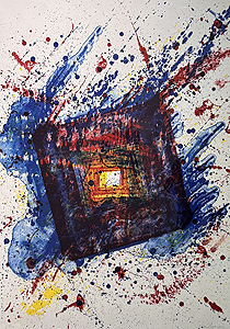 サム・フランシス「Falling Star」版画 1981年