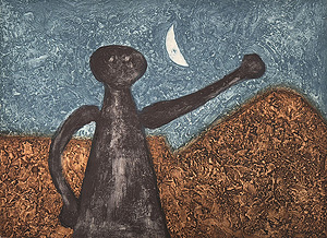 ルフィーノ・タマヨ「夜想曲:Nocturno」銅版画 1975年