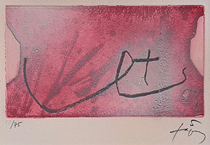 アントニ・タピエス「Seins」銅版画 1984年