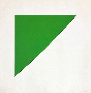 エルスワース・ケリー「Green Curve with Radius of 20'」版画 1974年
