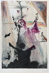 サルバドール・ダリ「申命記30章19節(アリーヤーより)：Deuteronomy 30.19(Aliyah）」版画 1968年