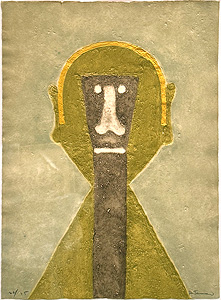 ルフィーノ・タマヨ「Cabeza en Amarillo」銅版画 1976年
