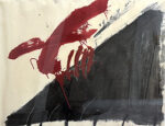 アントニ・タピエス「Quatre ditades：Negre i roig」より」版画 1976年