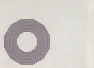 フランク・ステラ「Kay Bearman：PURPLE SERIES」版画 1972年