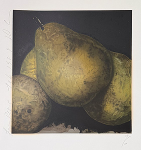 ドナルド・サルタン「4つの梨：Four Pears」版画 1989年