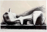 ヘンリー・ムーア「小さな横たわる像：Small Reclining Figure」版画 1974年