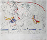 サルバドール・ダリ「ディアーヌ・ド・ポワチエ：Diane de Poitiers」銅版画 1974年