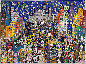 ジェームス・リジィ「HALLOWEEN IN THE USA」3D版画 1987年