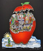 チャールズ・ファジーノ「Apple-tizinqly New York」3D版画 35.5×28.7cm