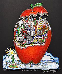 チャールズ・ファジーノ「Apple-tizinqly New York」3D版画