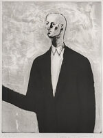 舟越桂「Study」銅版画 1990年