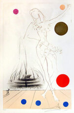 サルバドール・ダリ「バッキンガム噴水-シカゴ展望-」銅版画 1972年