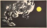 斎藤清「月雲(1)」木版画 1980年