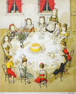 藤田嗣治「誕生日:L’ANNIVERSAIRE」版画 60×49.5cm