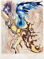 サルバドール・ダリ「復活の天使：Angels of the Rebirth」版画 1968年