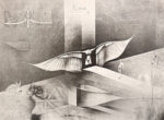 パウル・ヴンダーリッヒ「舞台構造:Bühnenkonstruktion」版画 1981年