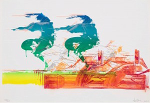 小畑多丘「Movement」版画 2020年