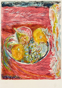 ピエール・ボナール「ぶどう(ジャック・ヴィヨン版)」版画 1942-1946年