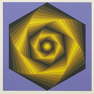 ヴィクトル・ヴァザルリ「AUDARD」版画 1980年