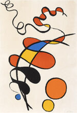 アレクサンダー・カルダー「Boule Jaune, Boule Orange」版画 1975年頃