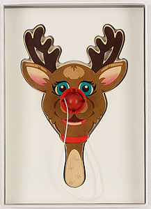 ジェフ・クーンズ「Rudolph the Red-Nosed Reindeer, Paddle Ball Game」ミクストメディア 2000年