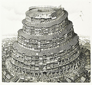 川原田徹「貧者のバベル」銅版画 1985年