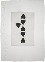 ドナルド・サルタン「スペードの6」銅版画 1990年