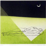 浜田知明「月夜」銅版画 1977年 浜田知明「月夜」銅版画 1977年