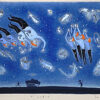 山本容子「ザ・シンギング」手彩色銅版画 1992年