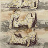 ヘンリー・ムーア「三人の横たわる人物」版画 1971年