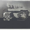 中林忠良「囚われる風景 I」銅版画 1973年