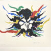 岡本太郎「黒い太陽」版画 1981年