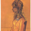 ジャン・カルズー「少女像」版画 1962年