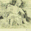 パブロ・ピカソ「誘拐：LA CAISSE A REMORDS」銅版画 1955年