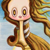 細川真希「名画シリーズ ヴィーナスズーム」アクリル画 2007年