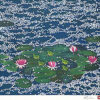 平松礼二「モネの池に桜花散る」版画