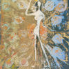 永瀬義郎「孔雀の女王」版画