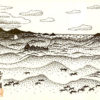 山下清「砂丘」ペン画