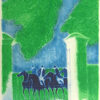 アンドレ・ブラジリエ「夏の乗馬」版画